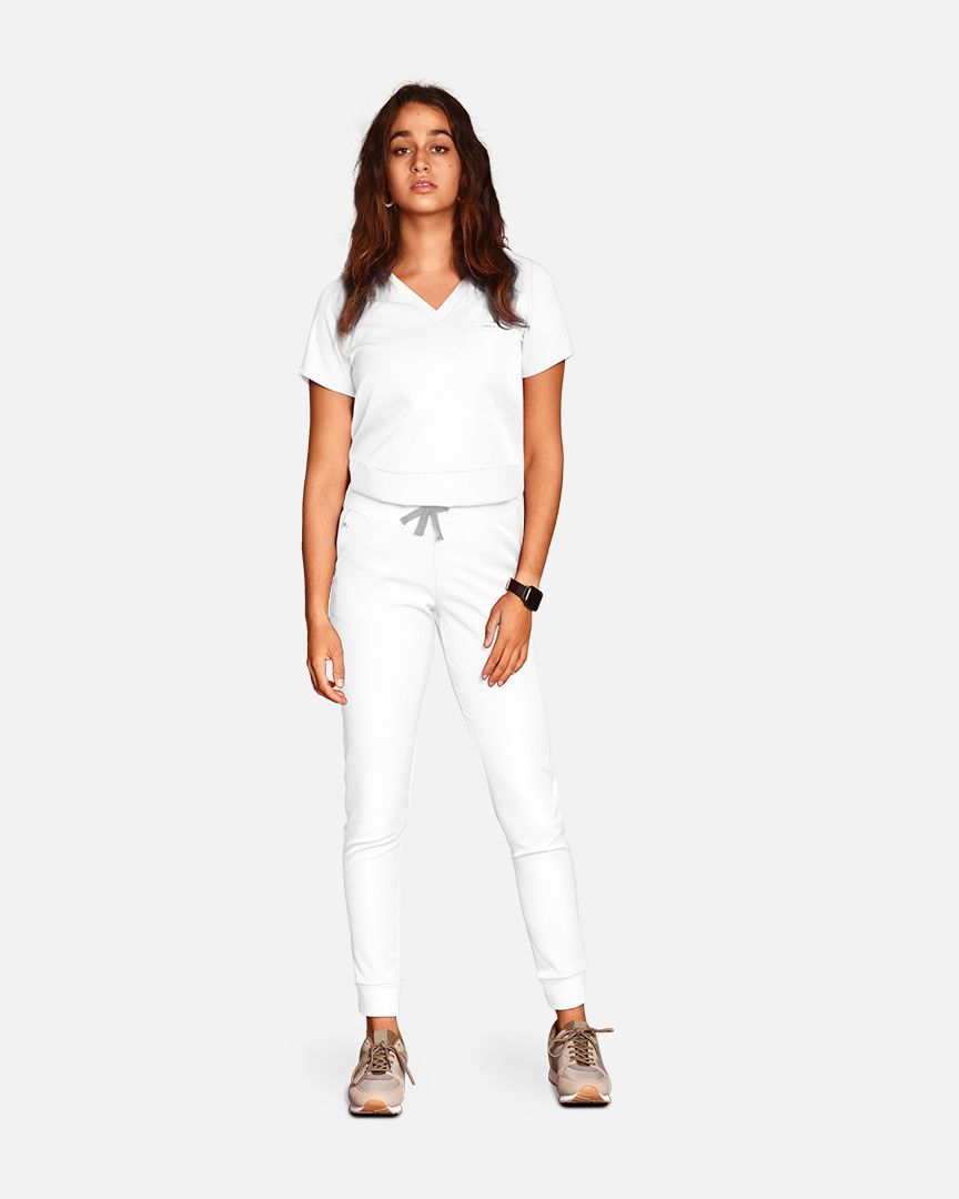 Pantalón sanitario mujer Fibula blanco