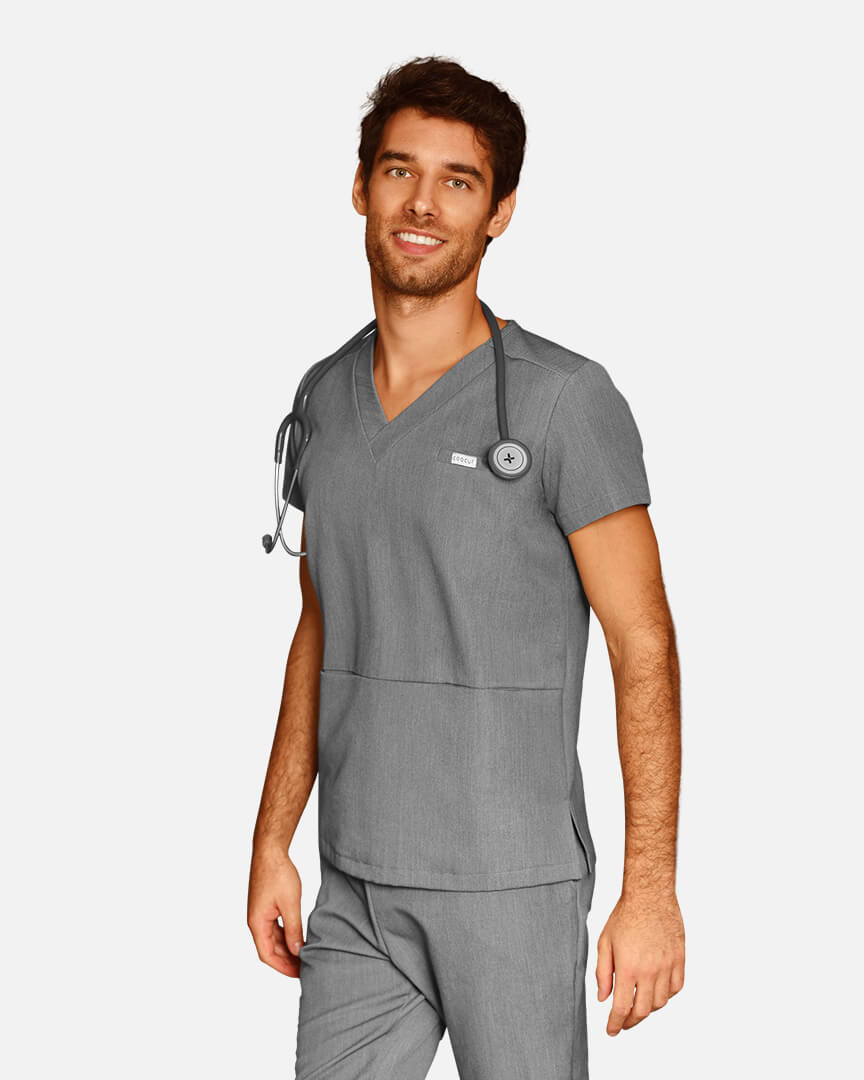 Blue scrub top for men Atlas