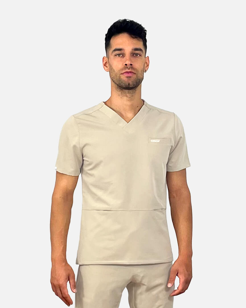 Scrub top for men burgundy Atlas