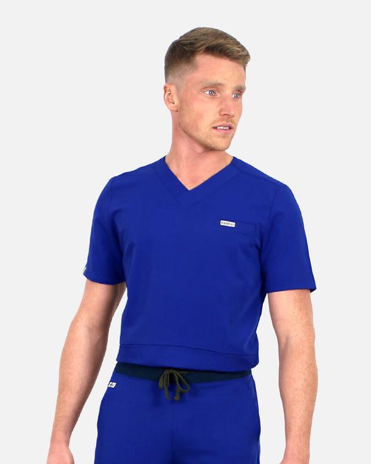 Blue scrub top for men Atlas