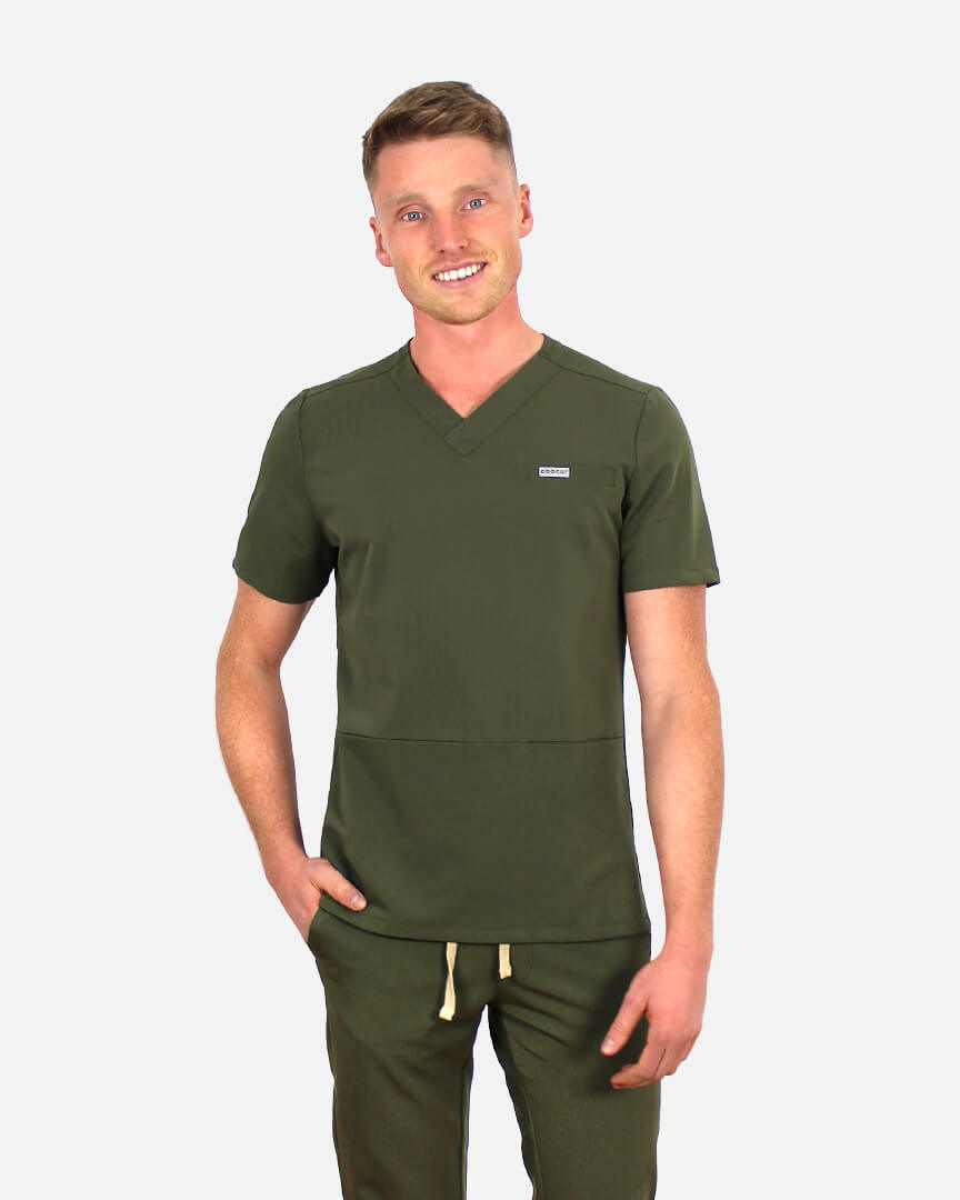 Men's green Atlas scrub top