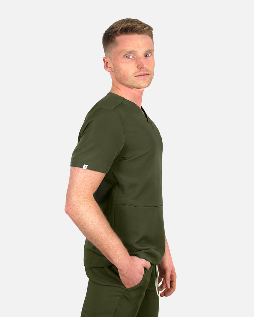 Men's green Atlas scrub top