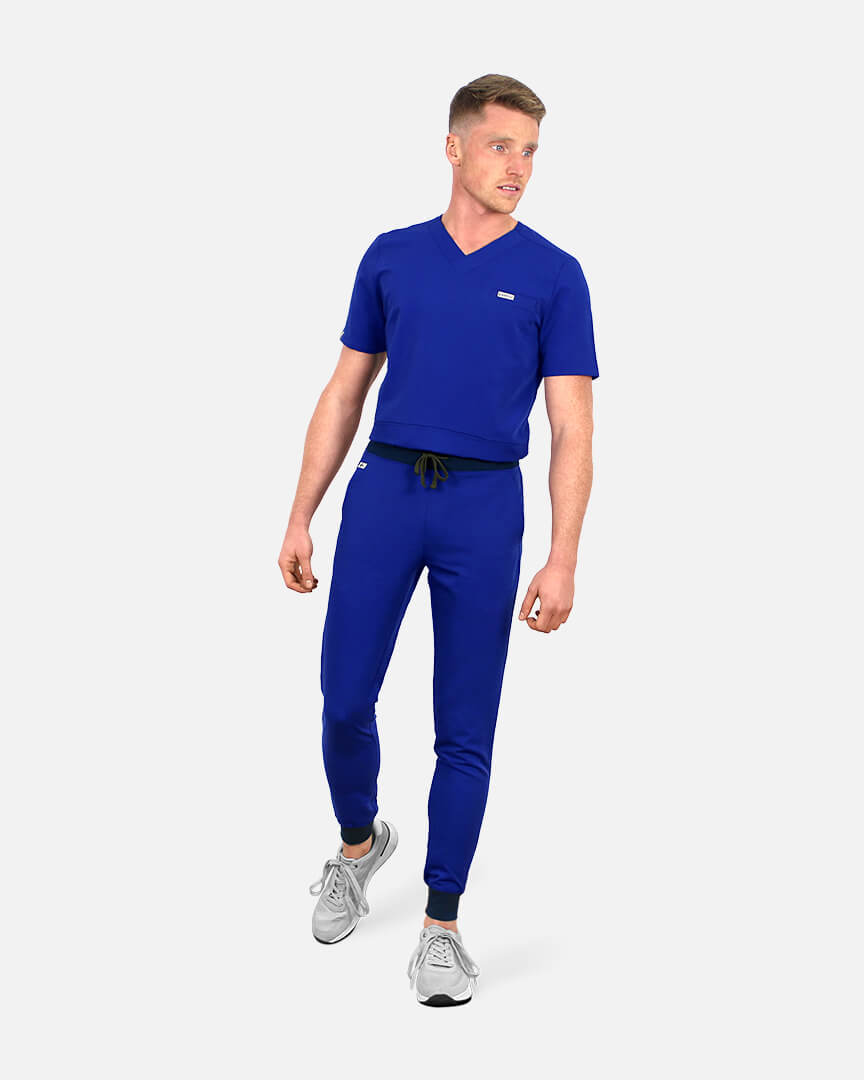 Blue scrub trousers for men Fibula