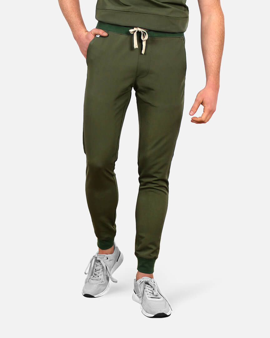 Men's scrub pants green Fibula