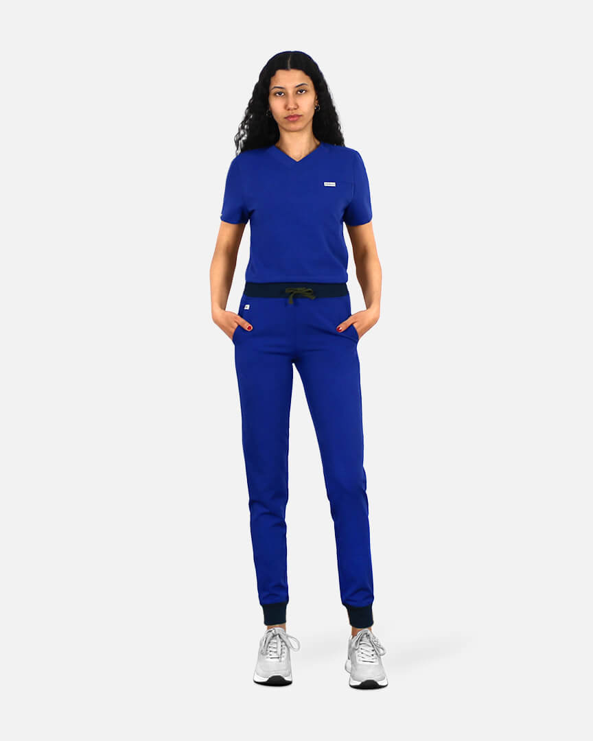 Women's scrub pants blue Fibula