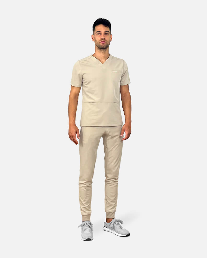 Men's scrub pants sand Fibula