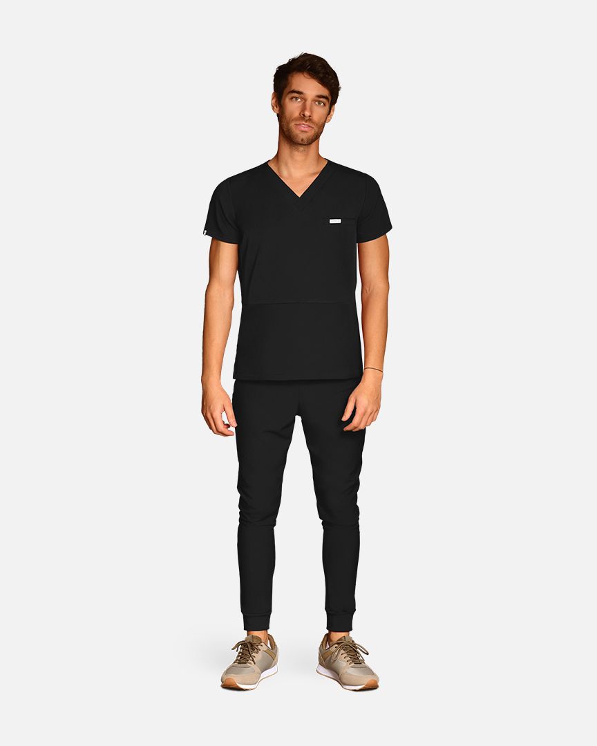 Black scrub top for men Atlas