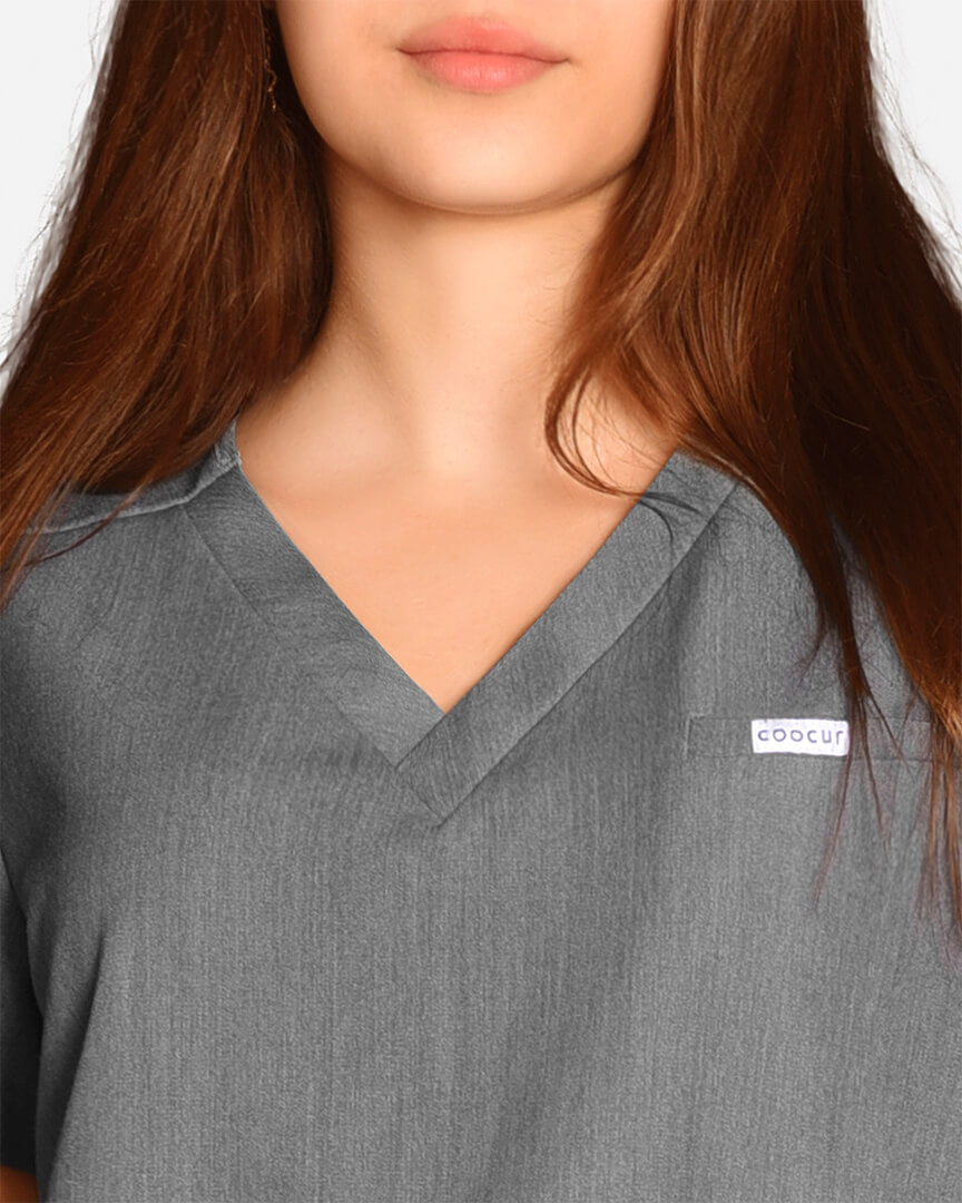 Women's scrub top anthracite Atlas