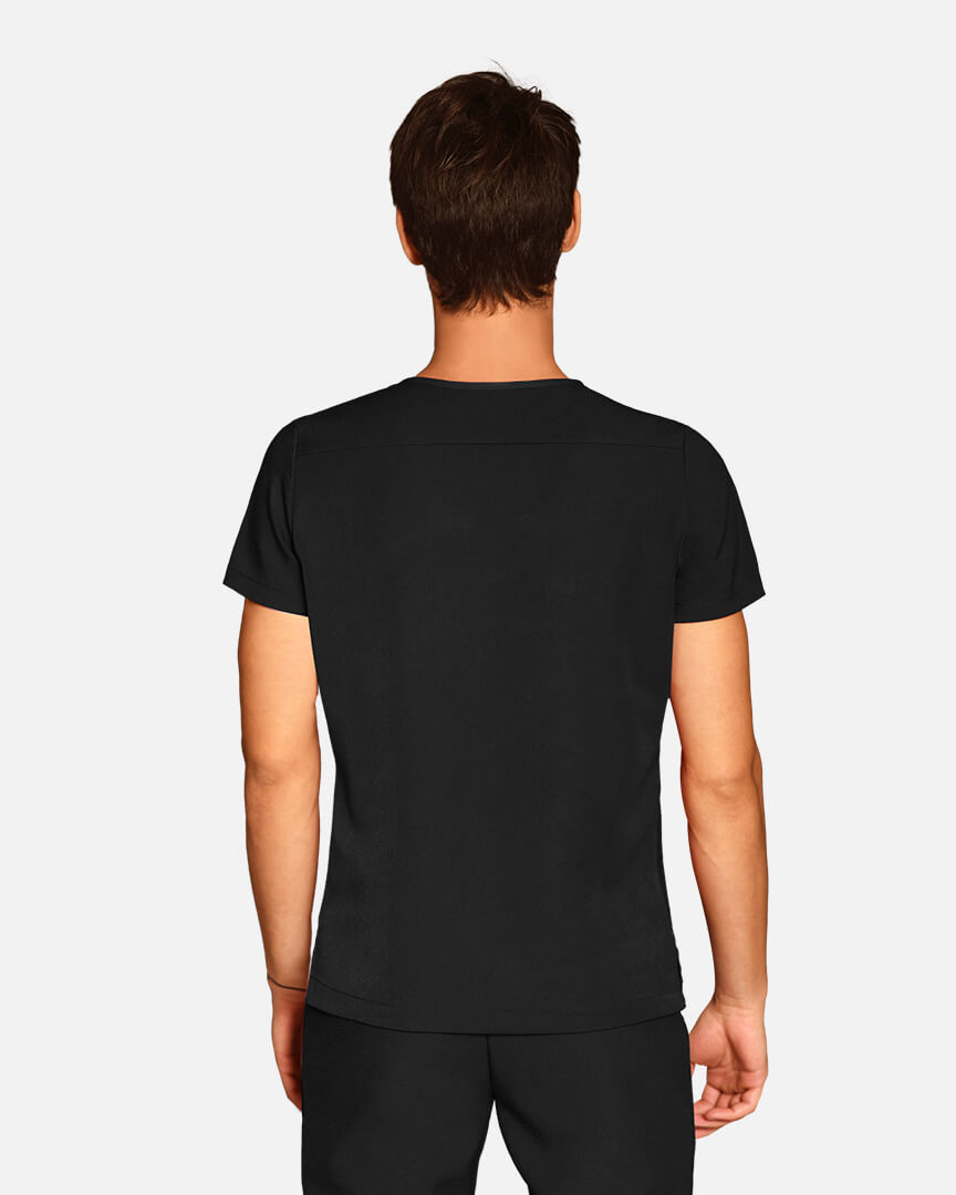 Black scrub top for men Atlas