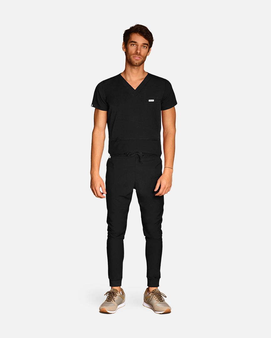 Black scrub trousers for men Fibula