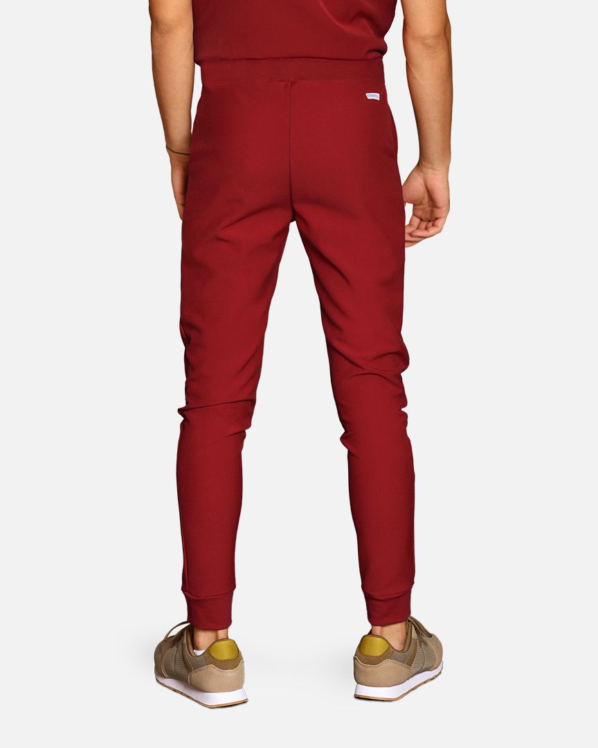 Men's scrub set burgundy