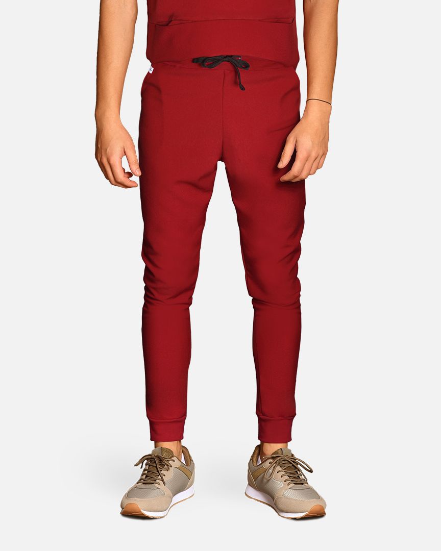 Scrub pants for men Fibula burgundy