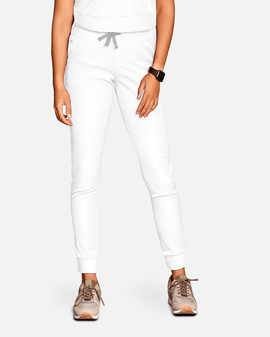 Women's scrub pants white Fibula