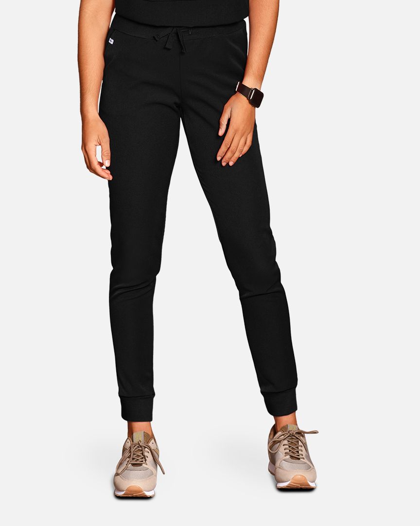 Black scrub trousers for women Fibula